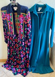 Maggy London 100 Percent Silk Dress With Belt, Coldwater Creek Petite P10 Cotton Dress