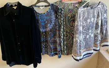 Ann Taylor Velvet Shirt, Coldwater Creek, J Jill, Talbots Ladies Medium Shirts