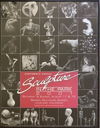 Eighteenth Annual Sculpture In The Park 2001 Promotion Poster Benson Sculpture Garden Loveland Co.