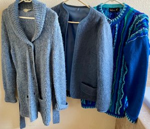 Pendleton Wool Sweater S, Tulchan 100 Percent Wool Sweater, The Scotch House 100 Percent Wool Small Jacket