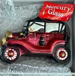 Department 56 Mercury Glass Vintage Car Ornament In Original Box