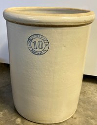 Antique  Pacific Stoneware Co Early 1900s 10 Gallon Crock