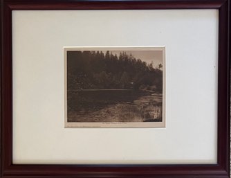 At The Site Of Wahlala - Cascade Photograph Reproduction From 1910 By E.f. Curtis