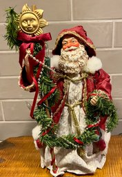 Vintage Midwest Importers Light Up Holiday 12 Inch Santa Claus  Works