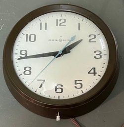 Vintage General Electric Plug In School House Clock