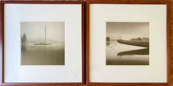 Pair Of Framed Photo Prints- On The Mooring And Bow Of The Idden