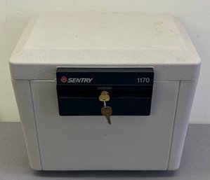 Sentry 1170 Fire Proof Lock Box With Two Keys