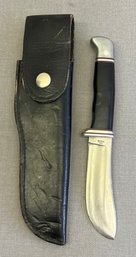 Vintage Buck 103 Skinner Fixed Blade Knife With Original Leather Sheath