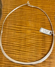 Sterling Silver Hinged Choker Necklace - Total Weight 20 Grams