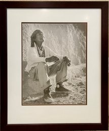 Black And White Framed Print 'indian'