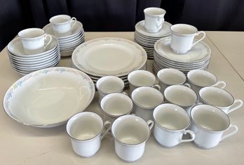 Illusions By Excel Scene One China Incomplete Set - Plates Cups, Saucers, Side Plates, Cups, And More