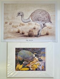 (2) Small Signed Prints - Ricardo Matus 119 Of 300, Elizabeth Black Rock Solid 8 Of 50