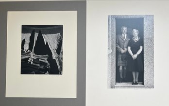 (2) Vintage Black And White Signed Photograph Prints - (1) Richard Garrad
