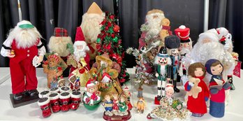 Holiday Lot - Nutcrackers, Santas, Christmas Trees, Charupado, And More