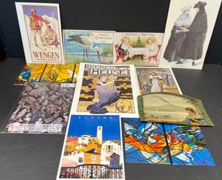 Lot Of Antique And Vintage Post Cards - Christmas, Switzerland, Bali, France And More