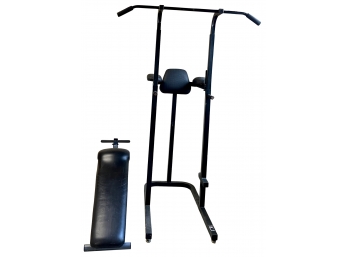 Bio- Dyne SM 121754 Pull Up, Leg Lift Bar & Narcy Pro Ab Incline Bench