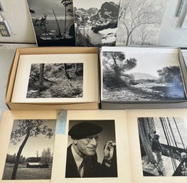 Large Lot Of Harold Malde Black And White Vintage Photograph Prints Some Signed Out Of Frame