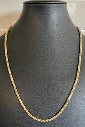 Gorgeous 14K Gold 20' Palma Chain Necklace - Total Weight 19.5 Grams