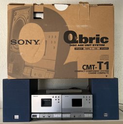 Vintage Sony Qbric Model CMT-T1 Compact Component System With Original Box