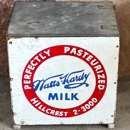 Vintage Natts Hardy Perfectly Pasteurized Milk Box (as Is)