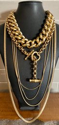 Vintage Runway Statement Gold Tone Necklaces - Erwin Pearl - Agatha Paris - Rope Chain And More