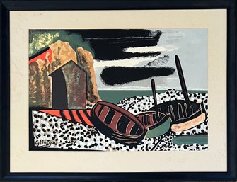 Georges Braque ' Marine'  Print #28 Of 58 In Frame (As Is)