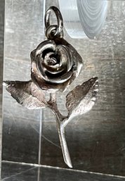 James  Avery Sterling Silver Rose Pendant - 3.2 Grams