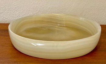 Vintage 12' Onyx Stone Serving Bowl