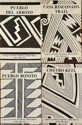 Set Of Four Vintage Chaco Trail Guide Booklets