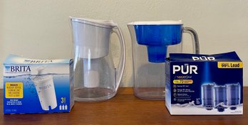 Brita And Pur Water Filtration Pitchers With Filters