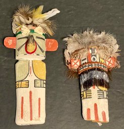 (2) Vintage Hopi Kachinas - (1) Gino