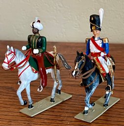 Lucotte France Toy Soldier Figurines - Roustan And Napoleonic Soldier Metal