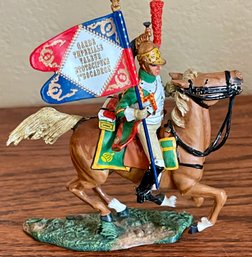 King & Country The Age Of Napoleon 2004 Dragoon Guidon Bearer Toy Soldier Metal