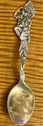 1907 Sterling Silver Paye & Baker Spirit Lake Indian Souvenir Spoon - 26 Grames