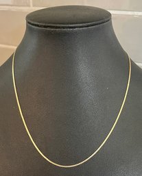 14K Gold Italy Dainty Gold 16' Chain