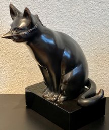 Clouseau Cat Bronze 16 Of 30 By Darlis Lamb On Black Marble Base