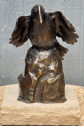 Donatello Crow Bronze 5 Of 30 By Darlis Lamb On Sandstone Base