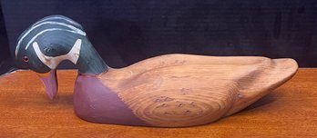 French Broad River Wood Decoy Hand Painted 1987