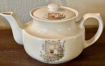 Vintage Coors Thermo Porcelain Open Window Teapot