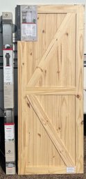 Artisan Knotty Pine 33' X 84' Barn Door With Sliding Door Rail System