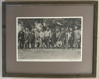 Old Scouts - Apache Campaign 1929 Photograph Print Reproduction By Lee Marmmon In Barnwood Frame