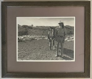 Bennie 1984 Lee Marmon Photograph Reproduction In Barnwood Frame
