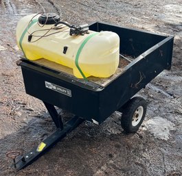 Agra-fab Utility 10 Trailer With Master MFG Electric 15 Gallon Sprayer With Hose And Nozzle