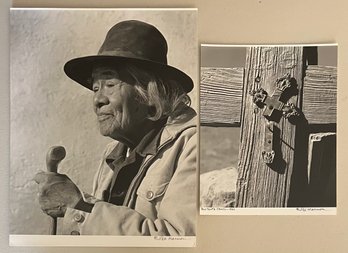 (2) Lee Marmon Out Of Frame Photograph Reproduction Prints - Penitente Cross 1950, Sanshu 1960