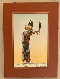 Bruce Watchman Navajo ' Red God Yei' Dancer Print
