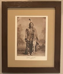 Vintage Framed Sitting Bull Print