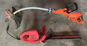 Black & Decker Weed Eater With Murray 18' Hedge Trimmer