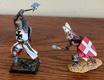 King & Country Crusader Toy Metal Soldier & Teutonic Knight Metal Toy Soldier