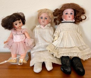 Antique Armand Germany FloraDora And A Mabel Bisque Dolls, Madame Alexander Vintage Doll (as Is)