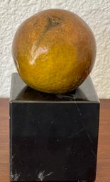 Orange Bronze 1998 1 Of 50 By Darlis Lamb On Black Marble Base